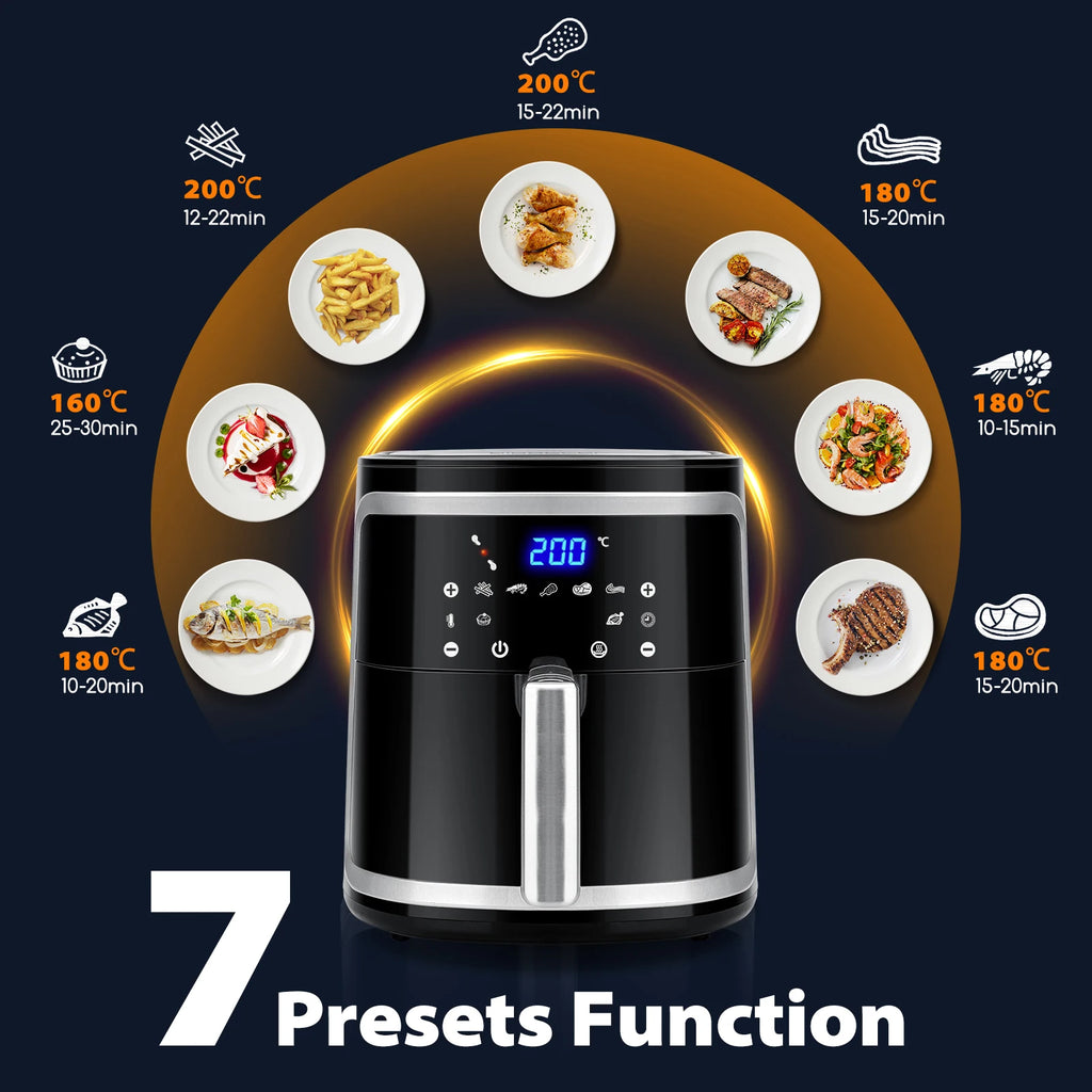 Opiekacz Aigostar Cube Fat-free fryer 7 programs Air Fryer 1900W 7L